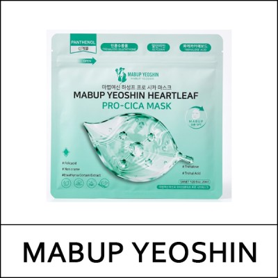 [MABUP YEOSHIN] (bo) Heartleaf Pro-Cica Mask (20 sheets) 350ml / 3425(4) / 5,300 won(R)