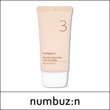 [numbuzin] ★ Sale 47% ★ (b) No.3 Porcelain Base Skip Tone Up Beige 50ml / 도자기결 파데스킵 / Box 96 / (bo) 721 / 331/83150(16) / 26,000 won() / S
