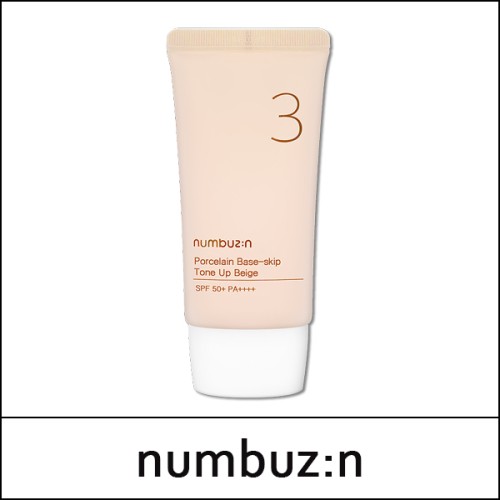 [numbuzin] ★ Sale 47% ★ (b) No.3 Porcelain Base Skip Tone Up Beige 50ml / 도자기결 파데스킵 / Box 96 / (bo) 721 / 331/83150(16) / 26,000 won() / S
