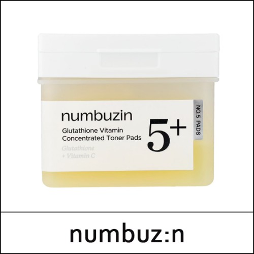[numbuzin] (bo) No.5+ Glutathione Vitamin-Niacinamide Concentrated Pad 70ea(180ml) / Box 30 / (b) 341 / 4150(5) / 15,000 won(R)