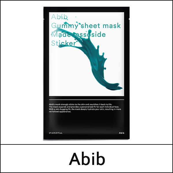 [Abib] (bo) Gummy Sheet Mask Madecassoside Sticker (27ml*10ea) 1 Pack / Box 24 / (jh) 511(401) / 611/2150(4) / 12,800 won(R)