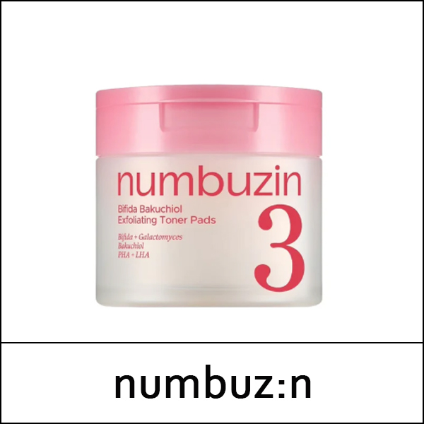 [numbuzin] (bo) No.3 Bifida Bakuchiol Exfoliating Toner Pads 190ml (70 Pads) / 3102(5) / 15,600 won()