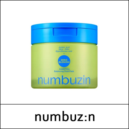 [numbuzin] (bo) No.0 Zero Blemish Azela Cica Balancing Dual Pads 210ml (60 Pads) / 82101(5) / 14,000 won(R)