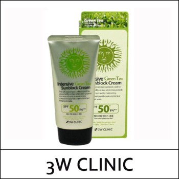 [3W Clinic] (b) Intensive Green Tea Sunblock Cream 70ml / Box 100 / 9103(16) / 2,500 won(R)