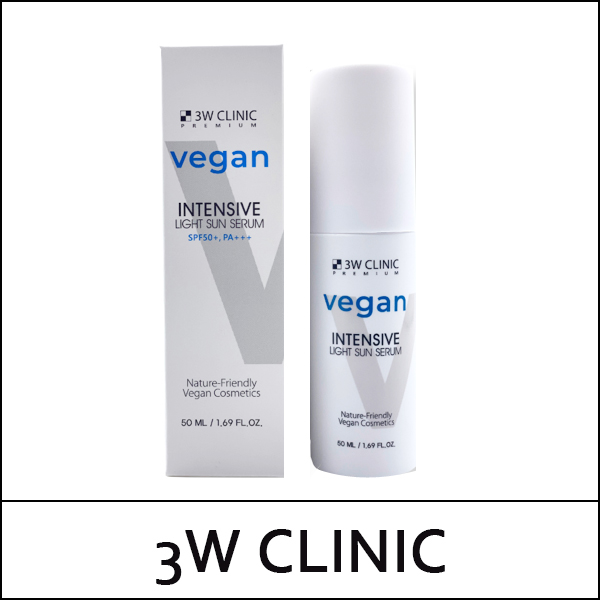 [3W Clinic] (b) Premium Vegan Intensive Light Sun Serum 50ml / 4515(12) / 6,200 won(R)