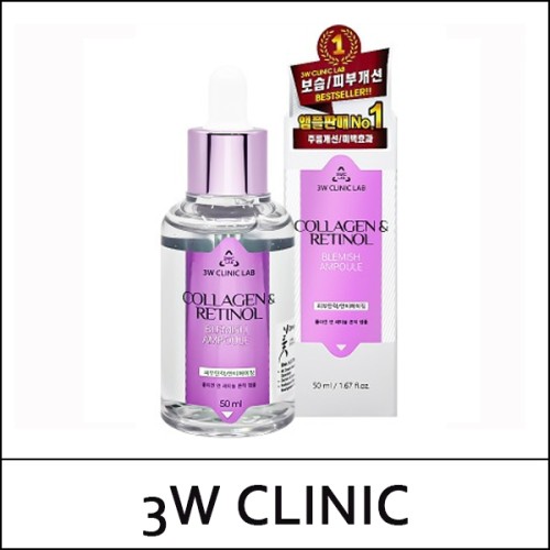 [3W Clinic] (b) Collagen & Retinol Blemish Ampoule 50ml / 5415(12) / 5,100 won(R)