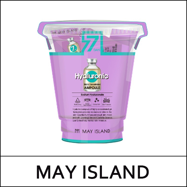 [MAY ISLAND] (s) 7 Days Highly Concentrated Hyaluronic Ampoule (3g*12ea) 1 Pack / EXP 2027.01 / Box 50 / 0399(12) / 2,000 won(R)