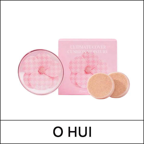 [O HUI] ★ Sale 60% ★ (jj) Ultimate Cover Cushion Moisture Flower Edition (Original 15g + Refill 2ea) / #01 Milk Beige / (sg) 802(981) / 22(02)(5R)40 / 63,000 won(5) / 부피무게