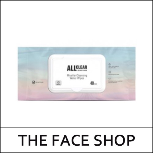[THE FACE SHOP] ★ Sale 45% ★ (hpL) All Clear Micellar Cleansing Water Tissue 40 sheets / 13,000 won()