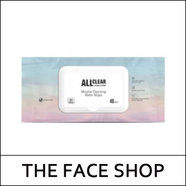 [THE FACE SHOP] ★ Sale 50% ★ (hpL) All Clear Micellar Cleansing Water Tissue 40 sheets / EXP 2027.08 / 5699(5) / 13,000 won()