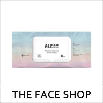 [THE FACE SHOP] ★ Sale 50% ★ (hpL) All Clear Micellar Cleansing Water Tissue 40 sheets / EXP 2027.08 / 5699(5) / 13,000 won()