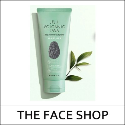 [THE FACE SHOP] ★ Sale 80% ★ (hpL) Jeju Volcanic Lava Deep Pore-Cleansing Foam Scrub 140ml / EXP 2026.06 / 모공 딥 클린 스크럽 폼 / 12,000 won(8)