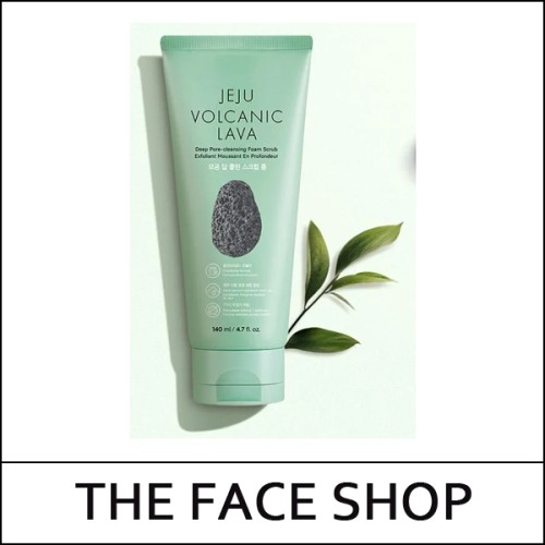 [THE FACE SHOP] ★ Sale 80% ★ (hpL) Jeju Volcanic Lava Deep Pore-Cleansing Foam Scrub 140ml / EXP 2026.06 / 모공 딥 클린 스크럽 폼 / 12,000 won(8)