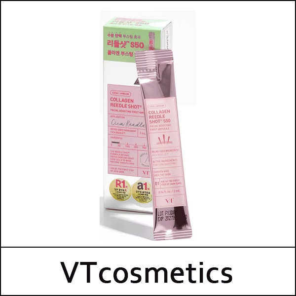 [VT Cosmetics] (da) VT Collagen Reedle Shot S50 Facial Boosting First Ampoule 2ml  * 6ea / 0502(24) / 6,000 won(R)