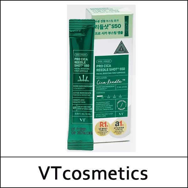[VT Cosmetics] (da) VT Pro Cica Retinol Shot S50 Facial Boosting First Ampoule 2ml  * 6ea / 0502(24) / 6,000 won(R)
