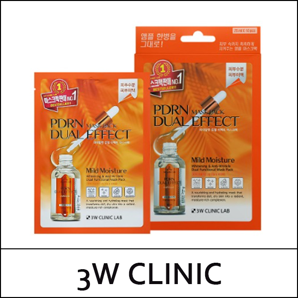 [3W Clinic] (b) PDRN Dual Effect Mask Pack (25ml*10ea) 1 Pack / 5302(4) / 4,200 won(R)
