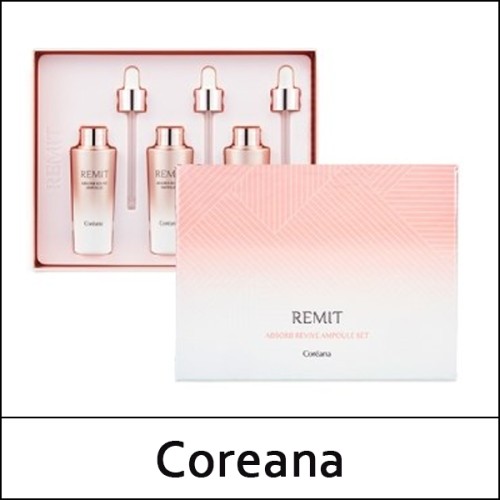 [Coreana] (bo) Remit Absorb Revive Ampoule Set (37ml*3ea) 1 Pack / EXP 2026.07 / 0499(3) / 10,000 won(R)