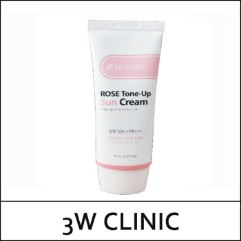 [3W Clinic] (b) Rose Tone-Up Sun Cream 70ml / Rose Tone Up Sun Cream / 9103(14) / 2,500 won(R)