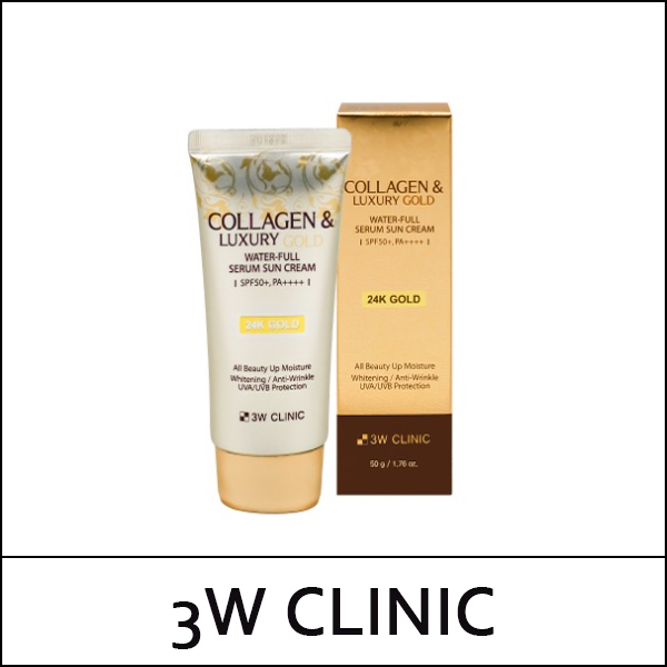 [3W Clinic] (b) Collagen & Luxury Gold Water-Full Serum Sun Cream 50g /  4402(16) / 5,200 won(R)