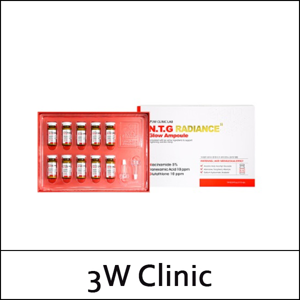 [3W Clinic] ★ Sale 89% ★ (b) N.T.G Radiance Glow Ampoule (10ml x 10ea) 1 Pack / 89150(3) / 198,000 won()