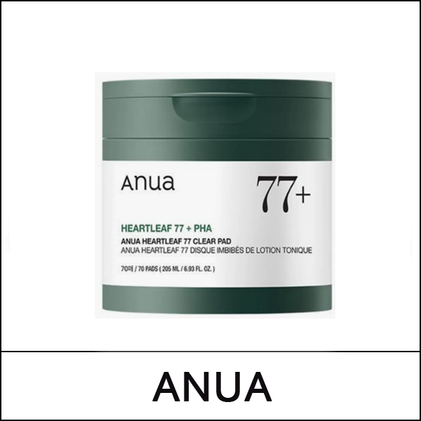 [ANUA] (lm) Heartleaf 77% Clear Pad (70ea)160ml / EXP 2027.05 / 941(5R)56 / 10,000 won(R)
