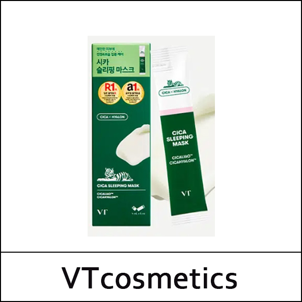 [VT Cosmetics] (da) VT Cica Sleeping Mask (4ml*6ea) 1 Pack / 0335(20) / 4,000 won(R)