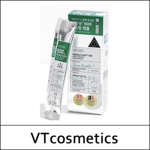 [VT Cosmetics] (da) VT Reedle Shot 500 Facial Boosting First Ampoule 2ml * 8ea / 0502(20) / 6,000 won