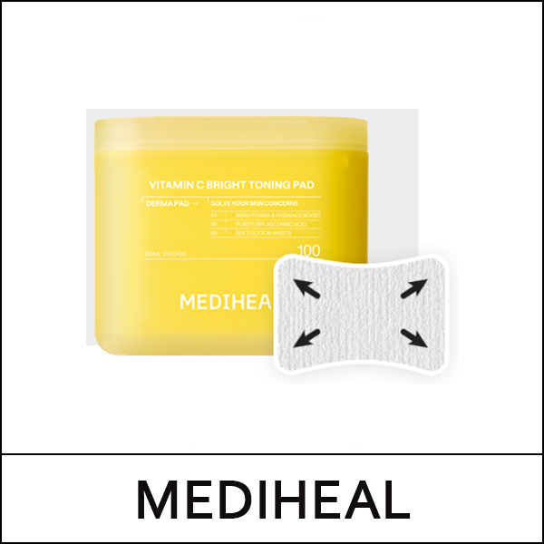 [MEDIHEAL] (oy) Vitamin C Bright Toning Pad Double Set (100ea+100ea) / 972(252)50(0.8) / 29,300 won(R)