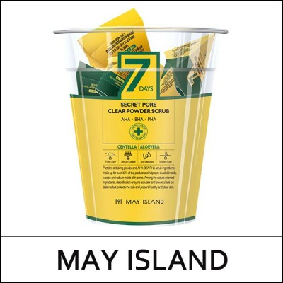 [MAY ISLAND] ★ Sale 65% ★ (s) 7 Days Secret Pore Clear Powder Scrub (5g*12ea) 1 Pack / Box 50 / 03(12R)30 / 13,000 won(12R)