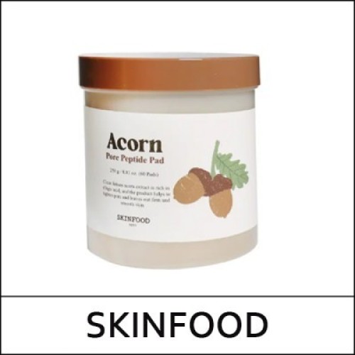 [SKIN FOOD] (bo) Acorn Pore Peptide Pad 60ea(250g) / EXP 2026.07 / 631/3199(4) / 1,000 won(R)