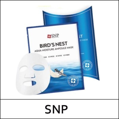 [SNP] (bo) Bird's Nest Aqua Moisture Ampoule Mask (25ml*10ea) 1 Pack / Birds Nest / Box 20 / (j) 16(55) / 06/2615(4) / 7,100 won(R)