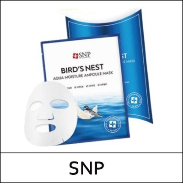 [SNP] (bo) Bird's Nest Aqua Moisture Ampoule Mask (25ml*10ea) 1 Pack / Birds Nest / Box 20 / (j) 16(55) / 06/2615(4) / 7,100 won(R)