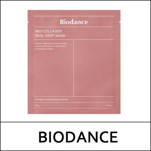 [BIODANCE] (bo) Bio Collagen-Real Deep Mask (34g*4ea) 1 Pack / Box 60 / (sgL) 821/531 / (jh) 341(31) / 451(41)50(6) / 15,700 won(R)