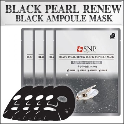 [SNP] ★ Sale 75% ★ (bo) Black Pearl Renew Black Ampoule Mask (25ml*10ea) 1 Pack / Box 20 / (j) 16(55) / 26/9650(4) / 30,000 won(4) / S