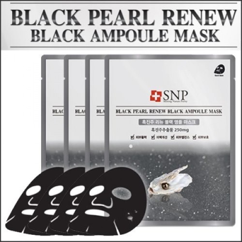 [SNP] ★ Sale 75% ★ (bo) Black Pearl Renew Black Ampoule Mask (25ml*10ea) 1 Pack / Box 20 / (j) 16(55) / 26/9650(4) / 30,000 won(4) / S