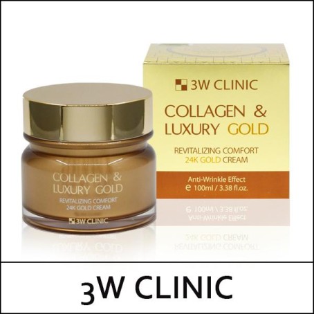 [3W Clinic] (b) Collagen & Luxury Gold Revitalizing Comfort 24K Gold Cream 100ml / Box 12/48 / 36/0602(6) / 7,200 won(R)