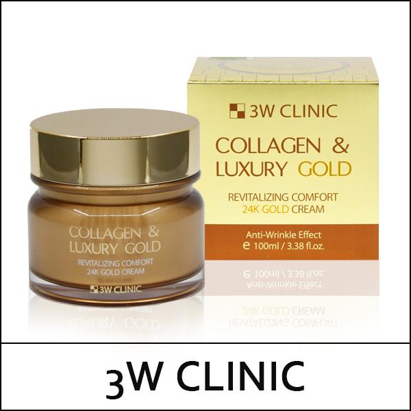 [3W Clinic] (b) Collagen & Luxury Gold Revitalizing Comfort 24K Gold Cream 100ml / Box 12/48 / 36/0602(6) / 7,200 won(R)