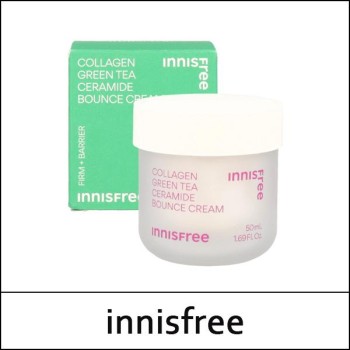 [innisfree] ★ Sale 41% ★ (ttS) Collagen Green Tea Ceramide Bounce Cream 50ml / 탄력장벽 크림 / (cu) 32 / 91250(7) / 39,000 won()