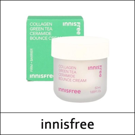 [innisfree] ★ Sale 41% ★ (ttS) Collagen Green Tea Ceramide Bounce Cream 50ml / 탄력장벽 크림 / (cu) 32 / 91250(7) / 39,000 won()