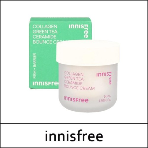 [innisfree] ★ Sale 41% ★ (ttS) Collagen Green Tea Ceramide Bounce Cream 50ml / 탄력장벽 크림 / (cu) 32 / 91250(7) / 39,000 won()
