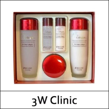 [3W Clinic] (b) Collagen Skin Care 3 Set / Red Box / Box 16 / 811/31102(1.5) / 13,500 won(R)