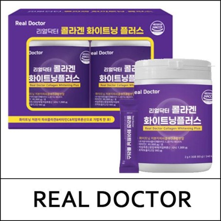 [REAL DOCTOR] (bo) Collagen Whitening Plus (2g*30ea) * 2 Pack(Total 60ea) / Box 30 / (boL) / 8915(0.8) / 11,200 won(R) / 부피무게