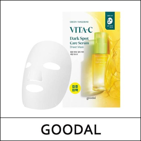 [GOODAL] (j) Green Tangerine Vita C Dark Spot Care Serum Sheet Mask 28g * 5ea / No Box(Case) / 77(07)01(8) / 8,500 won(R)