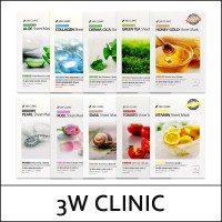 [3W Clinic] (b) Essential Up Sheet Mask (25ml*10ea) 1 Pack / EXP 2027.01 / #Pearl / 4299(4) / 2,000 won(R)