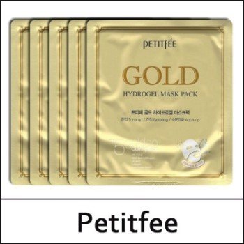 [Petitfee] ★ Sale 65% ★ (sd) Gold Hydrogel Mask Pack (32g*5ea) 1 Pack / 46(85)50(6) / 20,000 won(6) / S