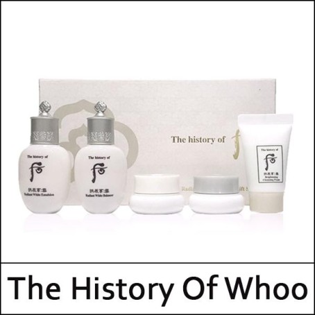 [The History Of Whoo] (sg) Gongjinhyang Seol Radiant White 5pcs Special Gift Kit / (sgL) 88(08)/77(07) / 99(09)/68(57)35(9) / 11,600 won(R)