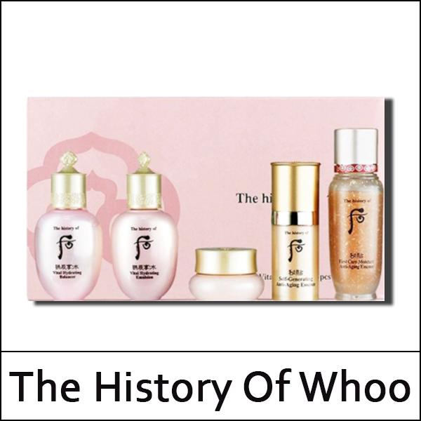 [The History Of Whoo] (sg) Gongjinhyang Soo Vital Hydrating 5pcs Gift Set / 수 5종 / (om) 121(11)/11(01)02(6) / 13,600 won(R) / S