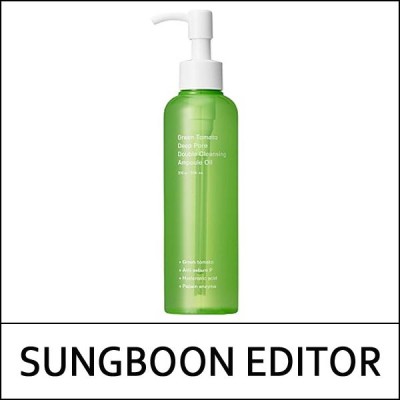 [SUNGBOON EDITOR] (jh) Green Tomato Deep Pore Double Cleansing Ampoule Oil 200ml / Box 40 / (j) 501(59) / 39(48)01(6) / 10,200 won(R) / 재고