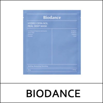 [BIODANCE] (jh) Hydro Cera-Nol Real Deep Mask (34g*4ea) 1 Pack / Box 60 / (bo) 831(521) / 341(31)/941(531)50(6) / 15,400 won(R)