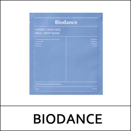 [BIODANCE] (bo) Hydro Cera-Nol Real Deep Mask (34g*4ea) 1 Pack / Box 60 / (jn) 511(401) / (boL) / 721/831(521)50(6) / 14,600 won(R)